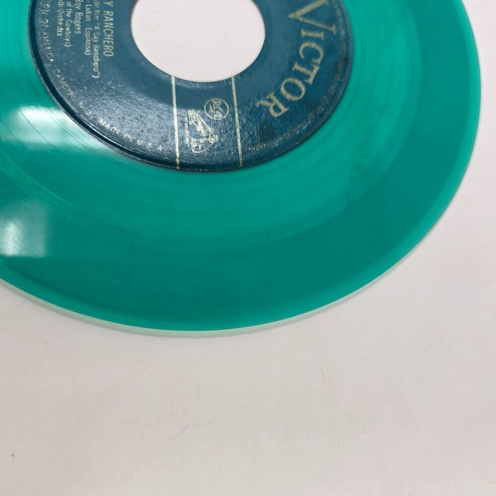 Roy Rogers 7" A Gay Ranchero / Home In Oklahoma RCA Victor 48-0011-8 Green Wax - Picture 11 of 13